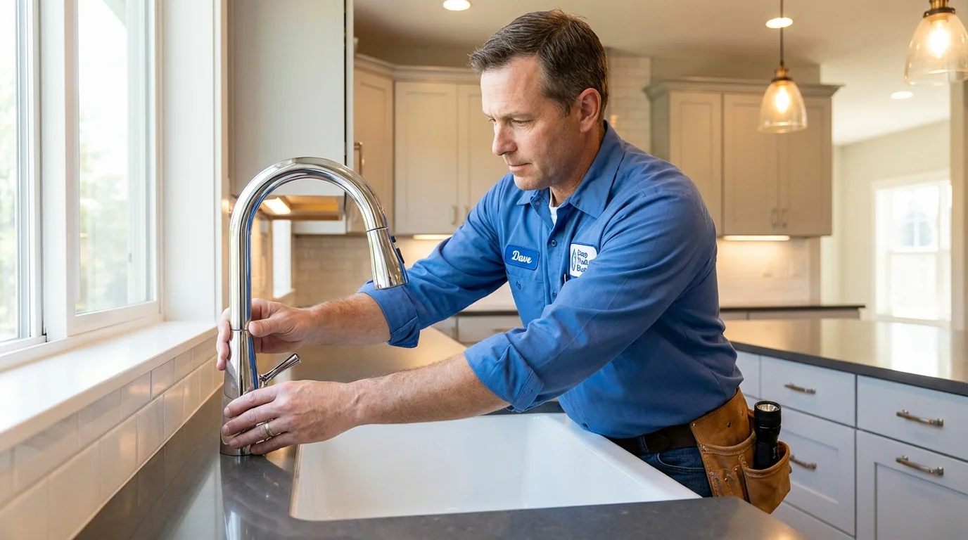 Kitchen faucet installation by Johns Plumbing LLC in Santa Clarita
